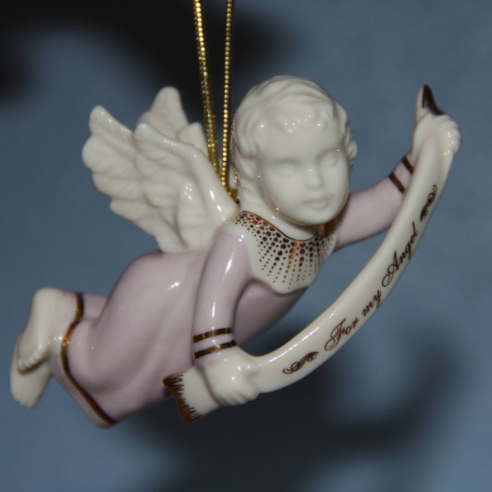 Lenox For My Angel Ornament IOB Christmas Ornament